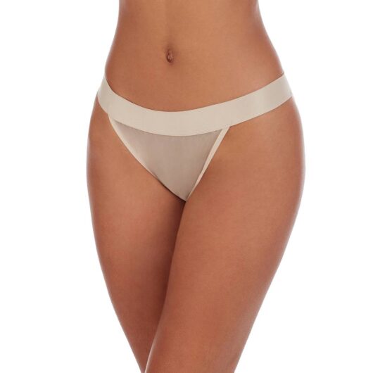 DKNY Women's MESH BIKINI BRIEF in Nude | Size: Small
